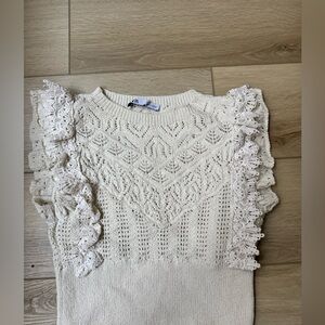 Zara Cream Knit Sweater